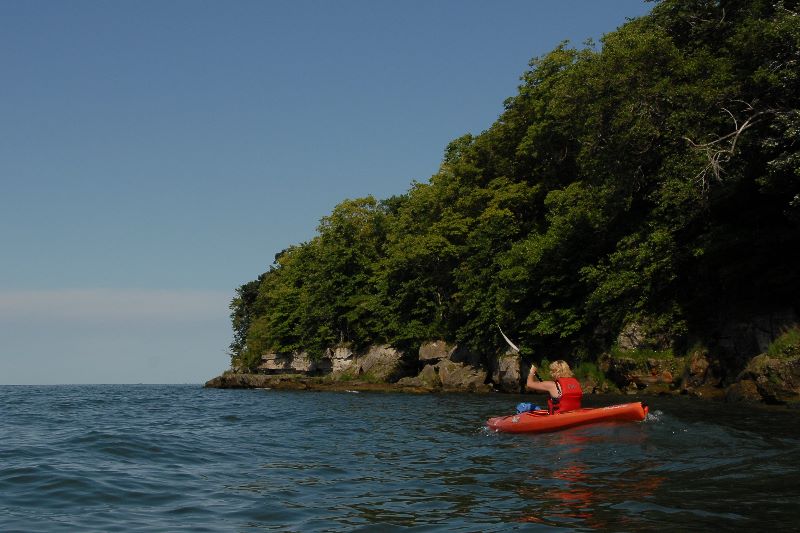 Along the West shore of Kellys Island