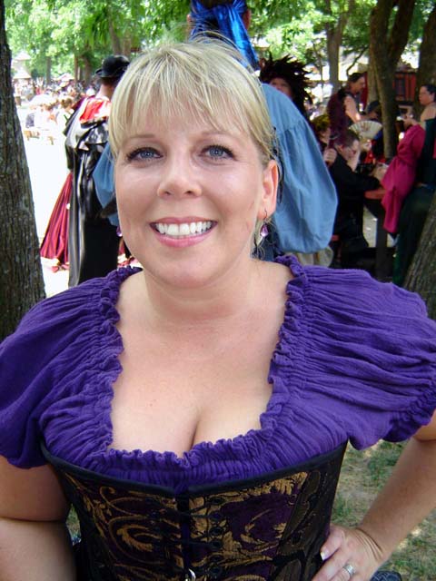Tina bug got the Blue garb memo but she ignored it and wore purple!