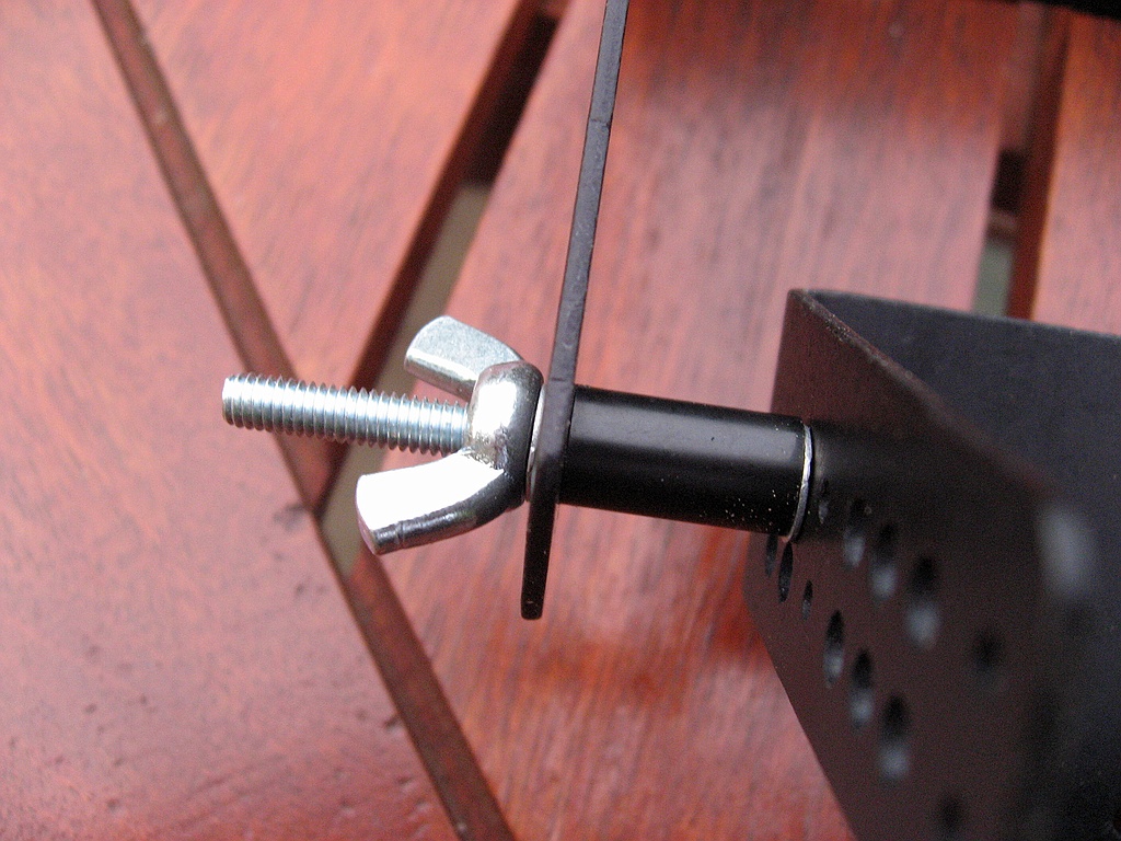 Close-up of spacers (left hand side)