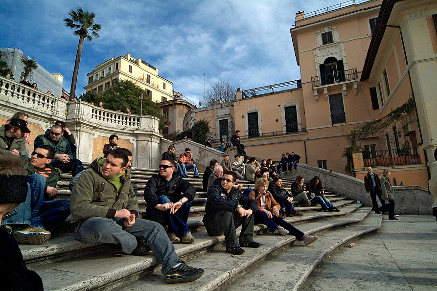 Hanging out on the Spanish Steps.jpg