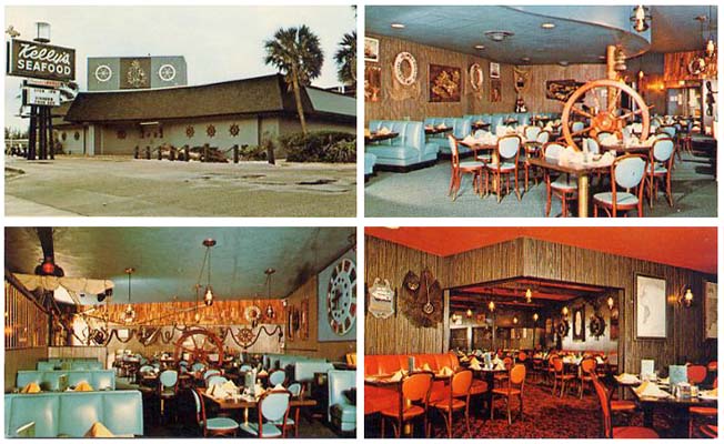 1950s - Kellys Seafood House at 17550 Collins Avenue, Sunny Isles