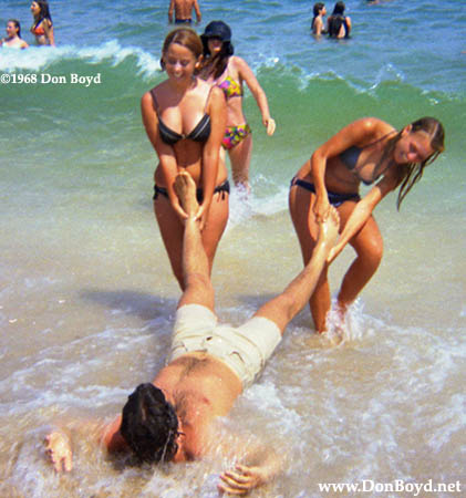 1968 - college kids on spring break having fun on Ft. Lauderdale beach
