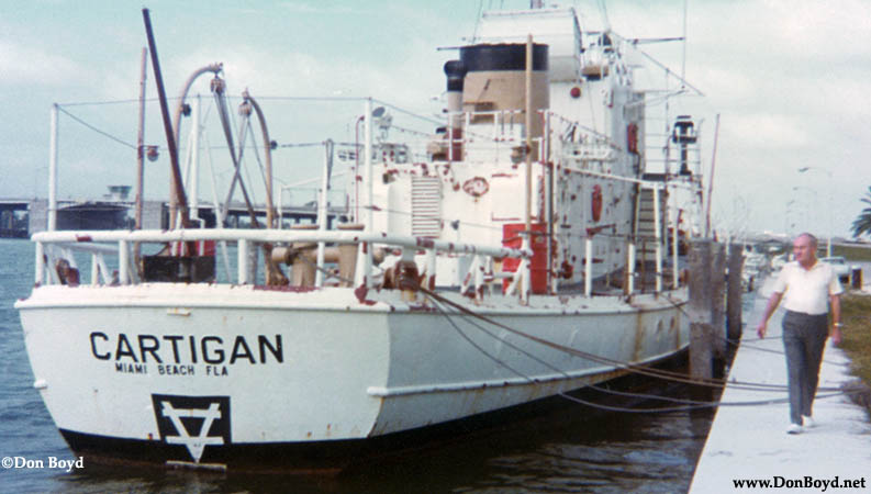 Early 1970s - John M. Boyd checking out former Coast Guard Cutter Cartigan WSC-132 at Watson Island