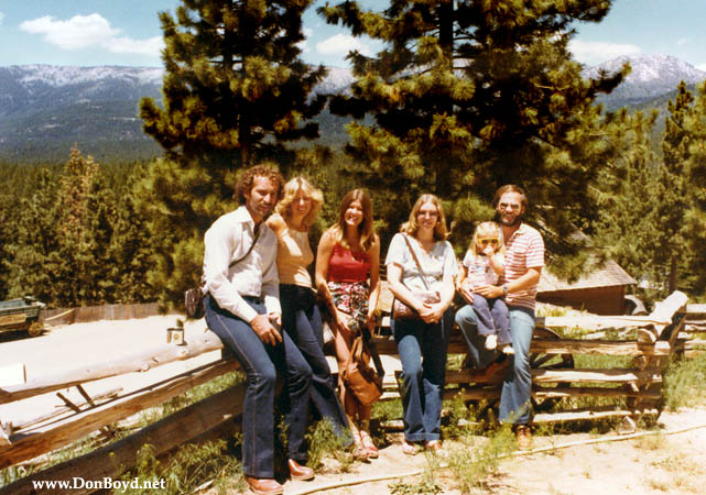 1979 - Butch and Sleet Eisenminger, Brenda Reiter, J. Boyd, Karen Dawn and Don Boyd at the Ponderosa Ranch