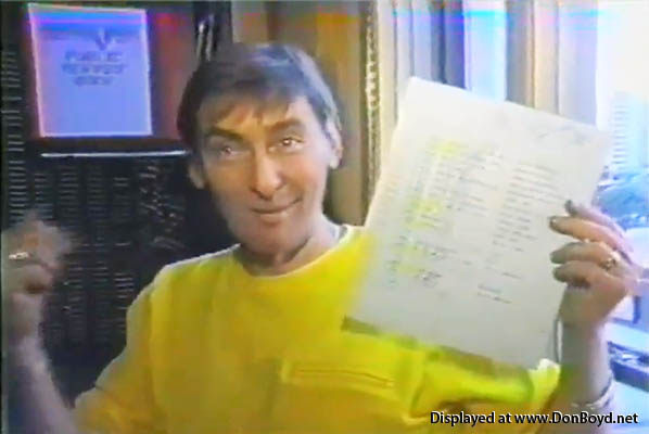 1987 - former WQAM disk jockey Jim Dunlap in a video about Rick Shaws 25th Anniversary in radio
