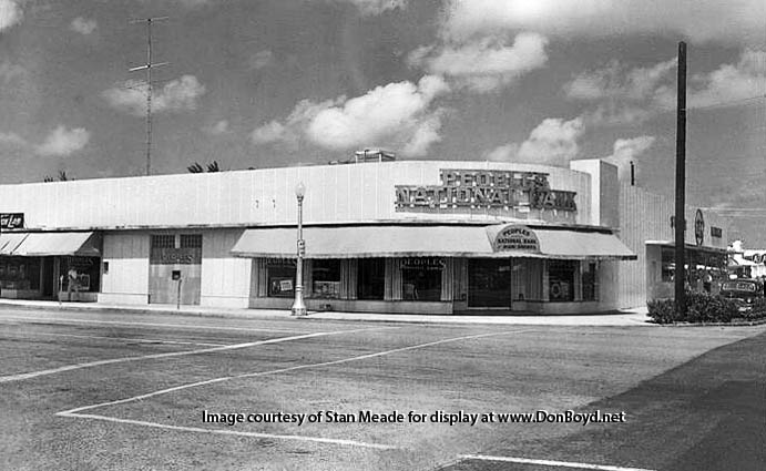 1950s - Peoples National Bank of Miami Shores at 95th Street and NE 2nd Avenue, Miami Shores