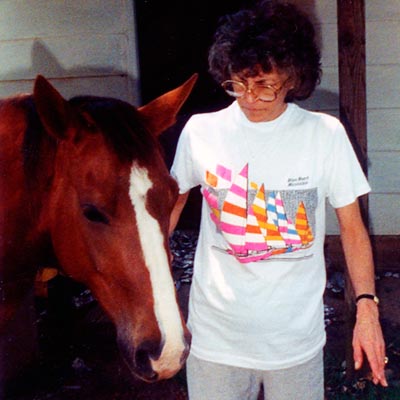 Liz Jones Kettleman and her horse