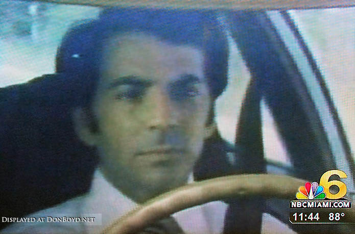 2010 - an old shot from the 1970s of WTVJs Bob Mayer test driving a car