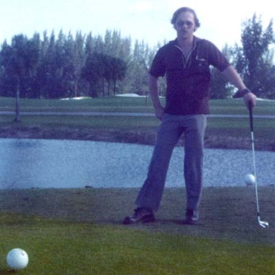 1976 - Don Boyd playing golf at Miami Lakes Country Club
