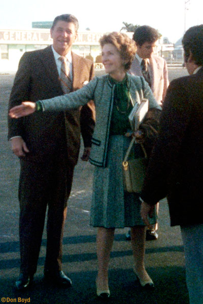 Mid 70s - Ronald and Nancy Reagan at Miami International Airport