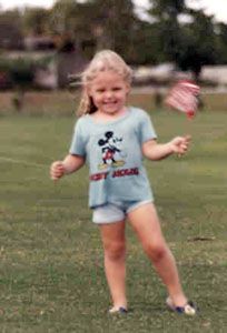 1980 - Karen on 4th of July