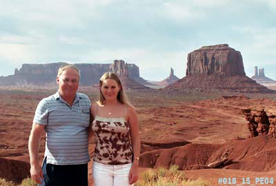 2004 - Don and Donna at Monument Valley, UT