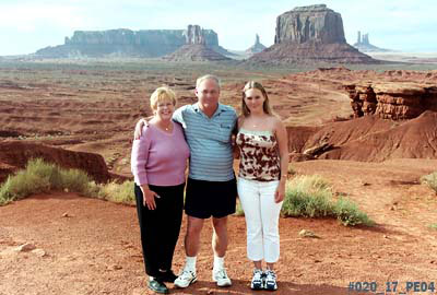 2004 - Karen C., Don and Donna at Monument Valley, UT