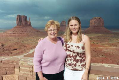 2004 - Karen and Donna at Monument Valley, UT