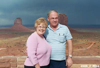 2004 - Karen C. and Don at Monument Valley, UT