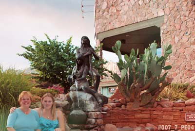 2004 - Karen and Donna after shopping in Sedona, AZ