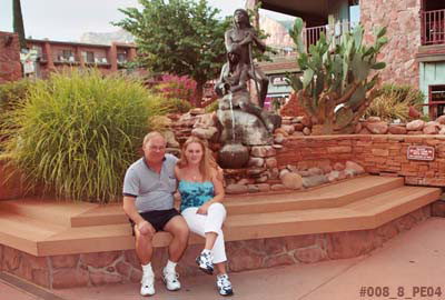 2004 - Don and Donna in downtown Sedona, AZ