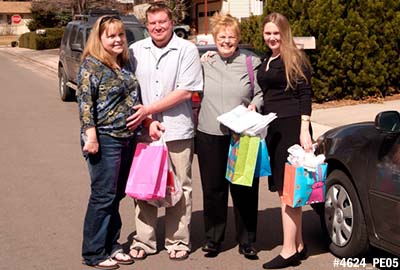 2005 - Karen D., Steve Kramer, Karen C. and Donna before the baby shower