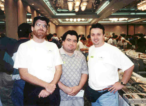 1998 - Bill Hough, Geert Marien and Kev Cook in Newark, New Jersey