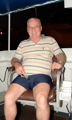 May 2006 - Don Boyd in the Captains (CDR Ed Pinos) chair of the USCGC GENTIAN (WIX 290)