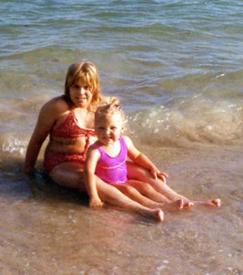 1979 - Karen and her cousin Denise Griffis at Cape Florida