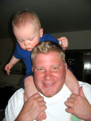2006 - Kyler and his dad Steve Kramer