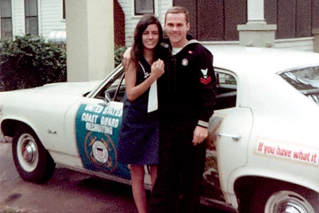 1968 - Sharon Willis and Don after driving in the Veterans Day Parade in downtown Tampa