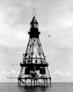 1930's - Fowey Rocks Lighthouse where Hamilton Hamp Sharpe Perry served as lighthouse keeper