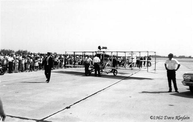 1962 - a replica of Glenn Curtisss Headless Pusher bi-plane at the Opa-locka Air Show