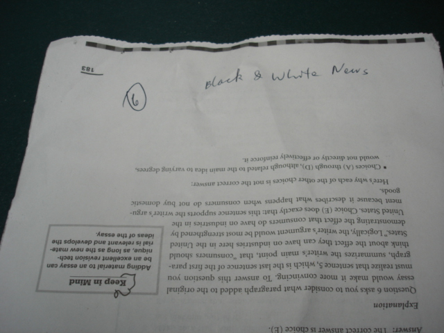 #6 Black and White News Sample