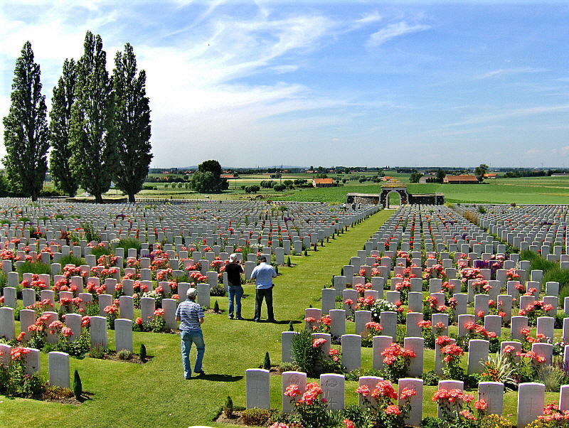  VIEW FROM TYNE COT TOWARDS YPRES     