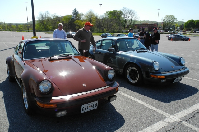From left, 1977 Porsche 911 Carrera Turbo and 1988 Porsche 911 Carrera (7492)