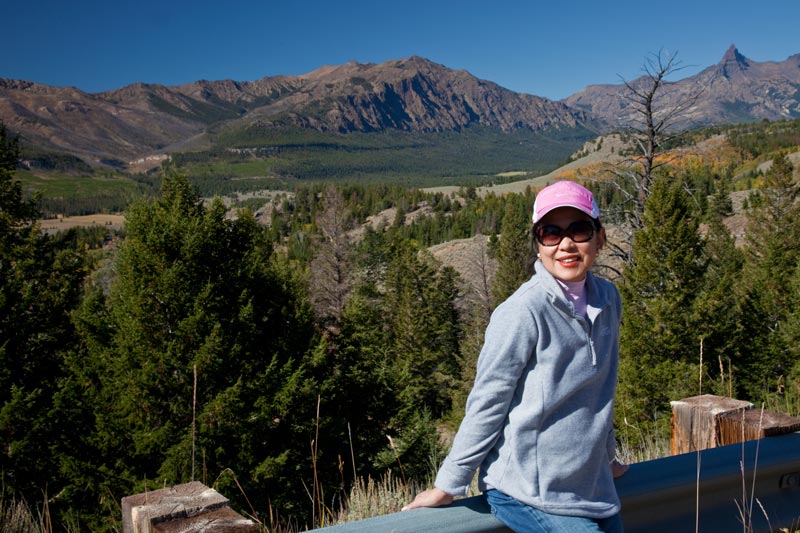 my lovely wife at Beartooth Mountains, MT