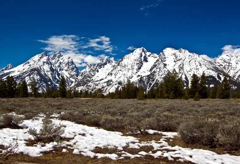 The Grand Teton Mountain range