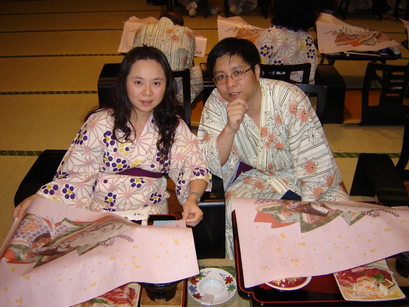 Lake Biwa Hotel--著浴袍享用懷石料理