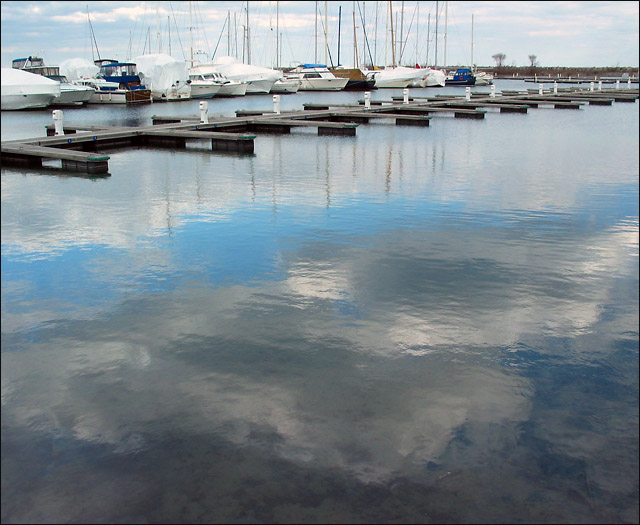 Cloudy reflections