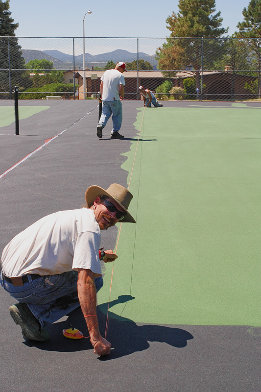 Chalking the Doubles Sideline (2651)