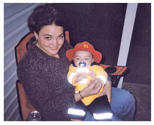 SAM AND AIDEN ON PORCH