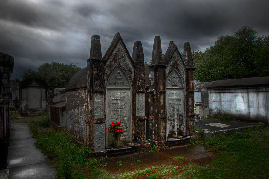 A Scene from Lafayette Cemetery - New Orleans