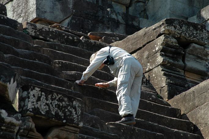 Damn, these are some steep m-f stairs!