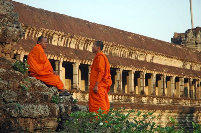The fake monks of Angkor.