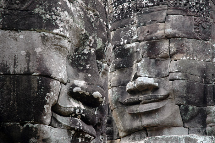 The Bayon faces, unforgettable.