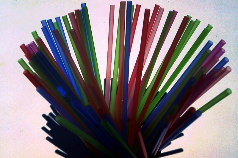 Colored straw