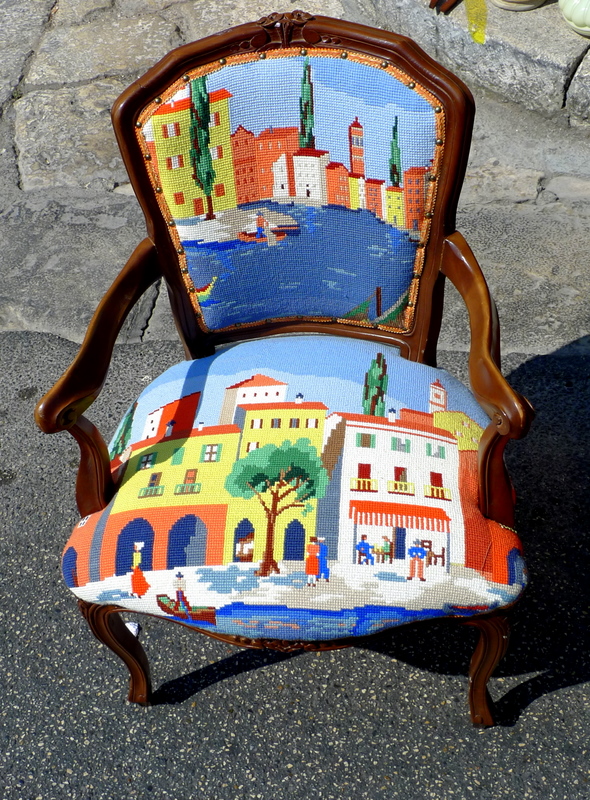 Chair with landscape