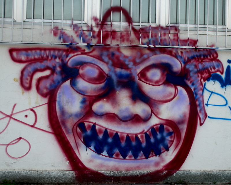 Face on the wall