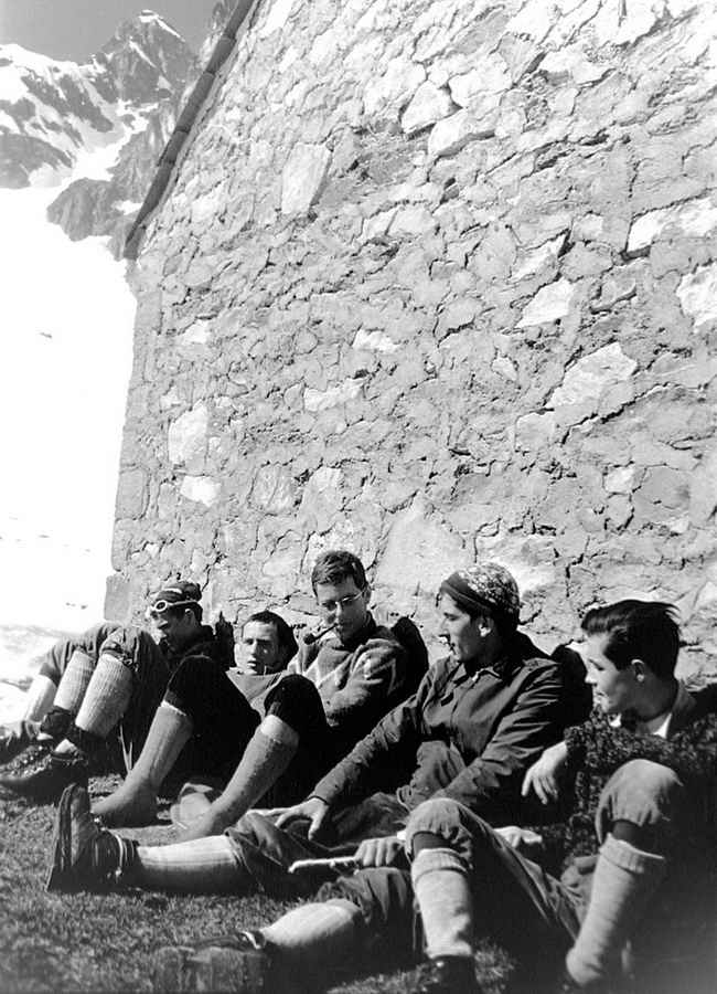 Mars 1961-De gche  dte : 2 Nantais, puis Herv, Christian Boiseaux, Jean et Franois  