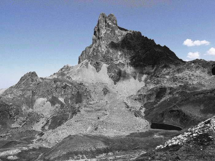 Ossau vu du Sud-Ouest et lac de Peyreget