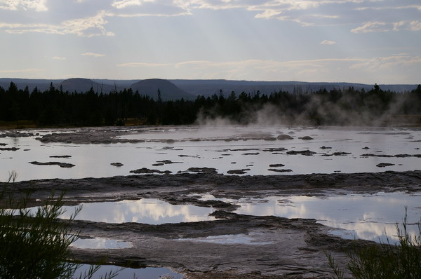 Interesting feature north of Old Faithful