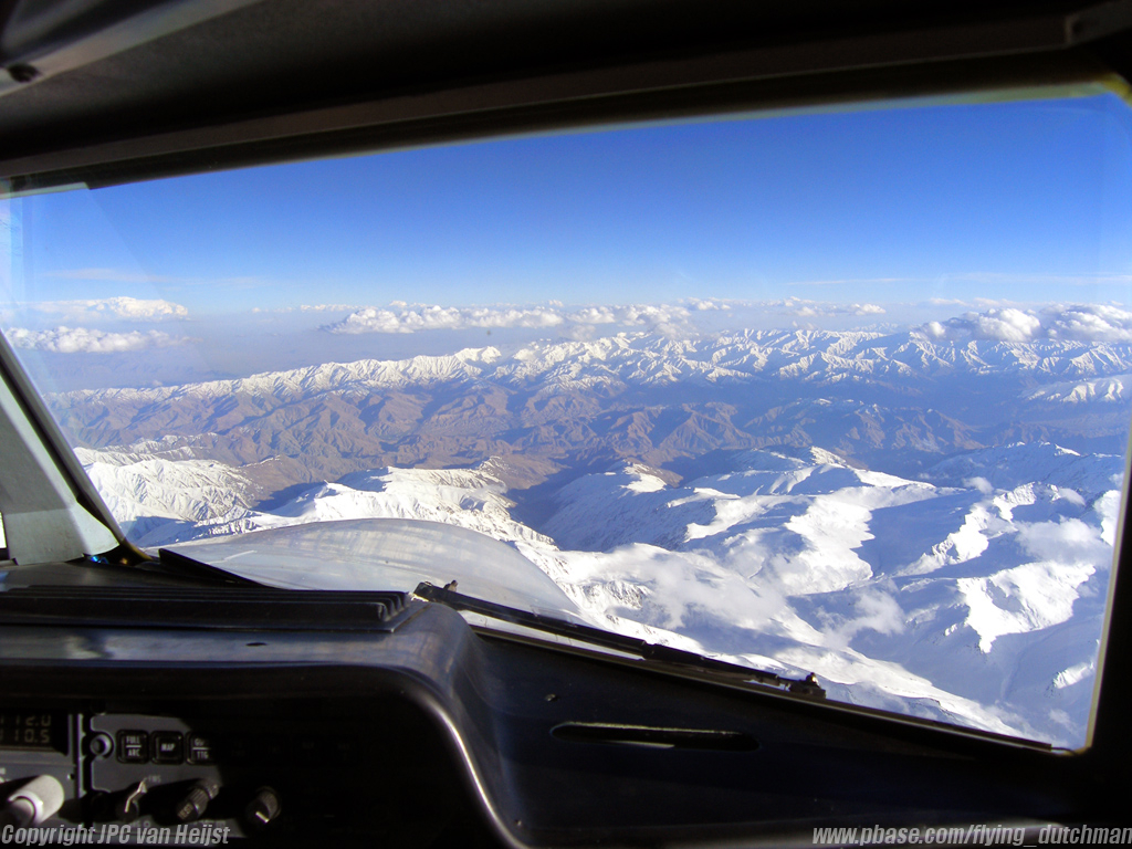 Mountains from the pilots eye
