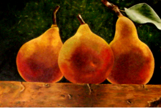 PEARS 36 x 24 Oil on Canvas.     SOLD.